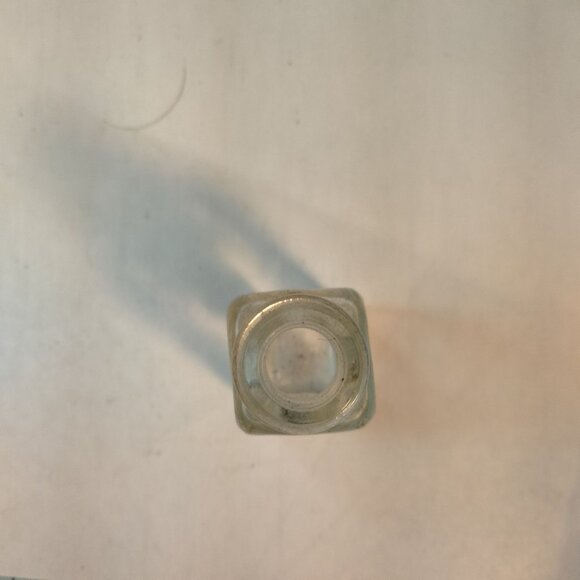 Vintage Clear Glass Bottle Miniature 2 inch - Picture 5 of 6